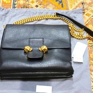 Alexander McQueen  black cross body purse